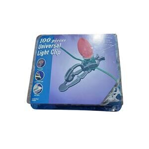 Gemmy 100 Universal Holiday Light Clips White Shingle/Gutter